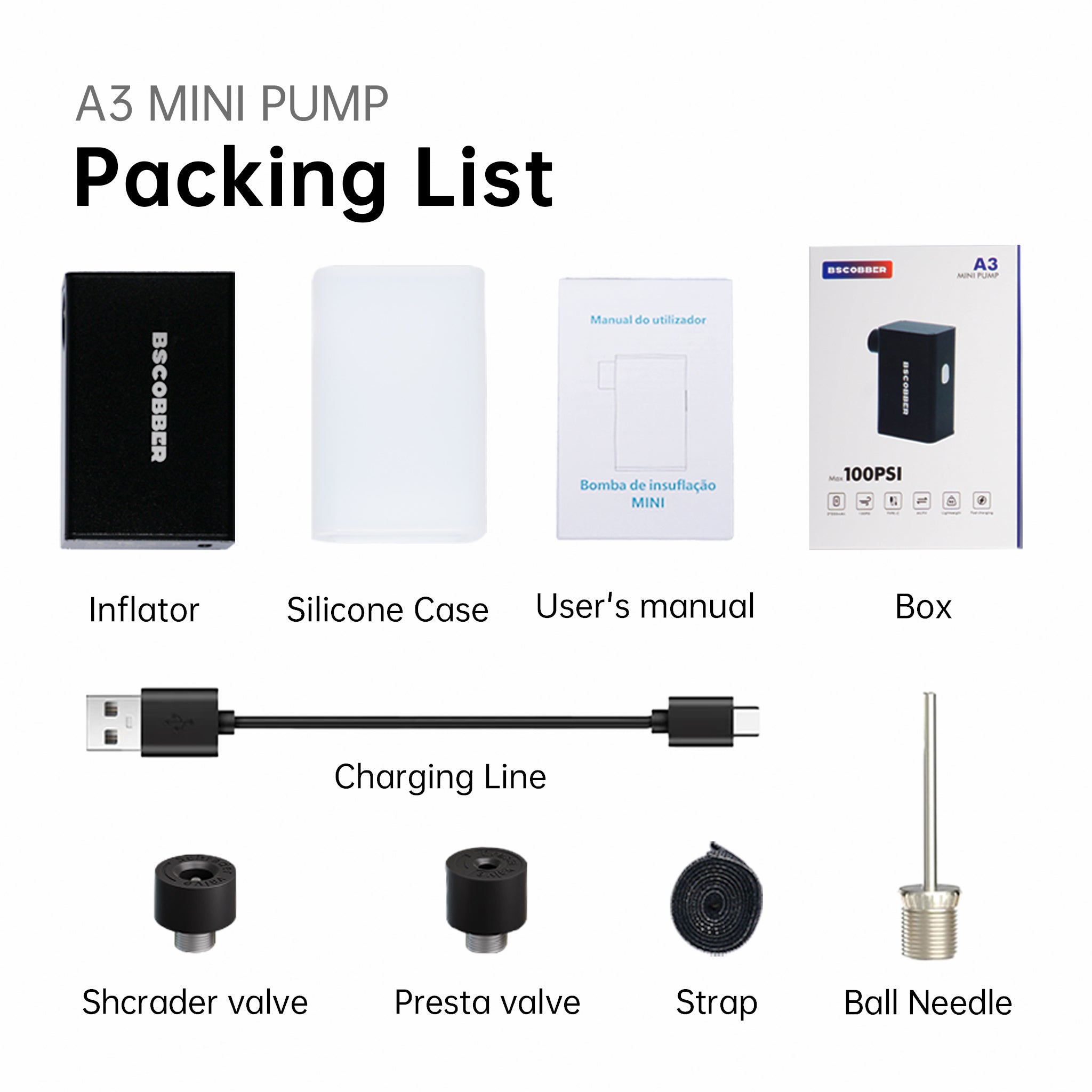 Mini Bike Pump A3 - BSCOBBER