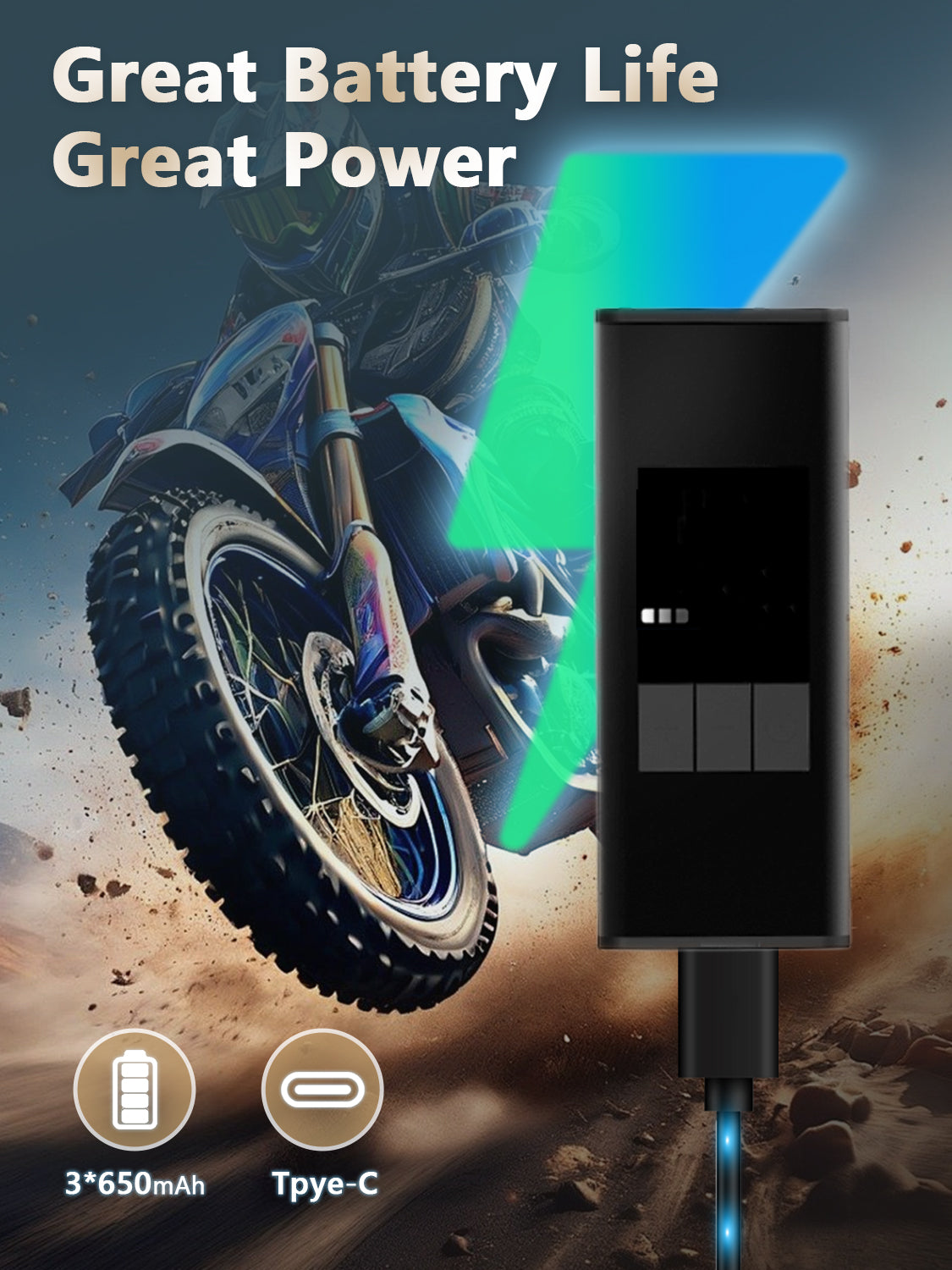 bike tire inflator rechargeable Type-C electric bike tire pump