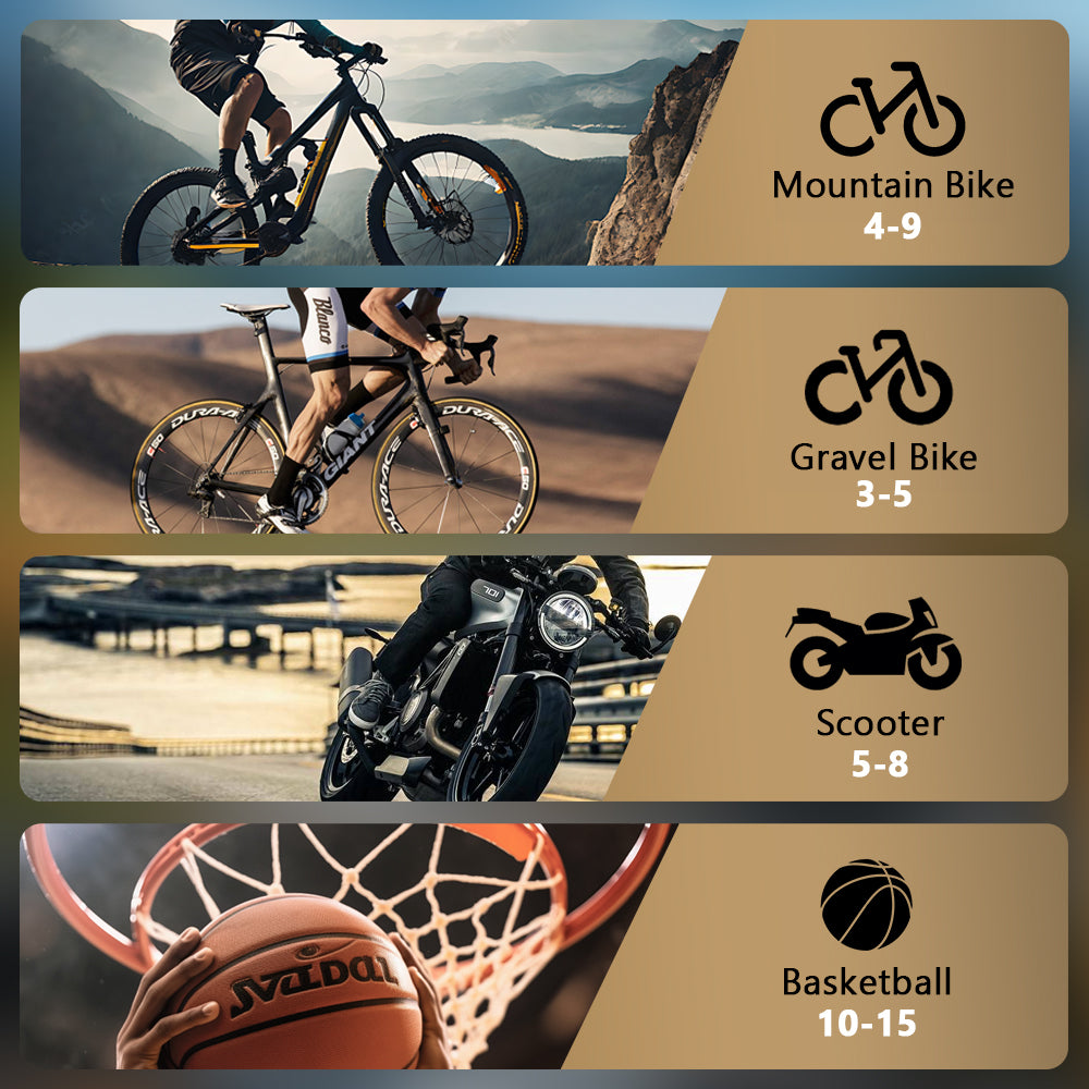 air pump for bike and cycle mountain bike gravel bike scooter basketball