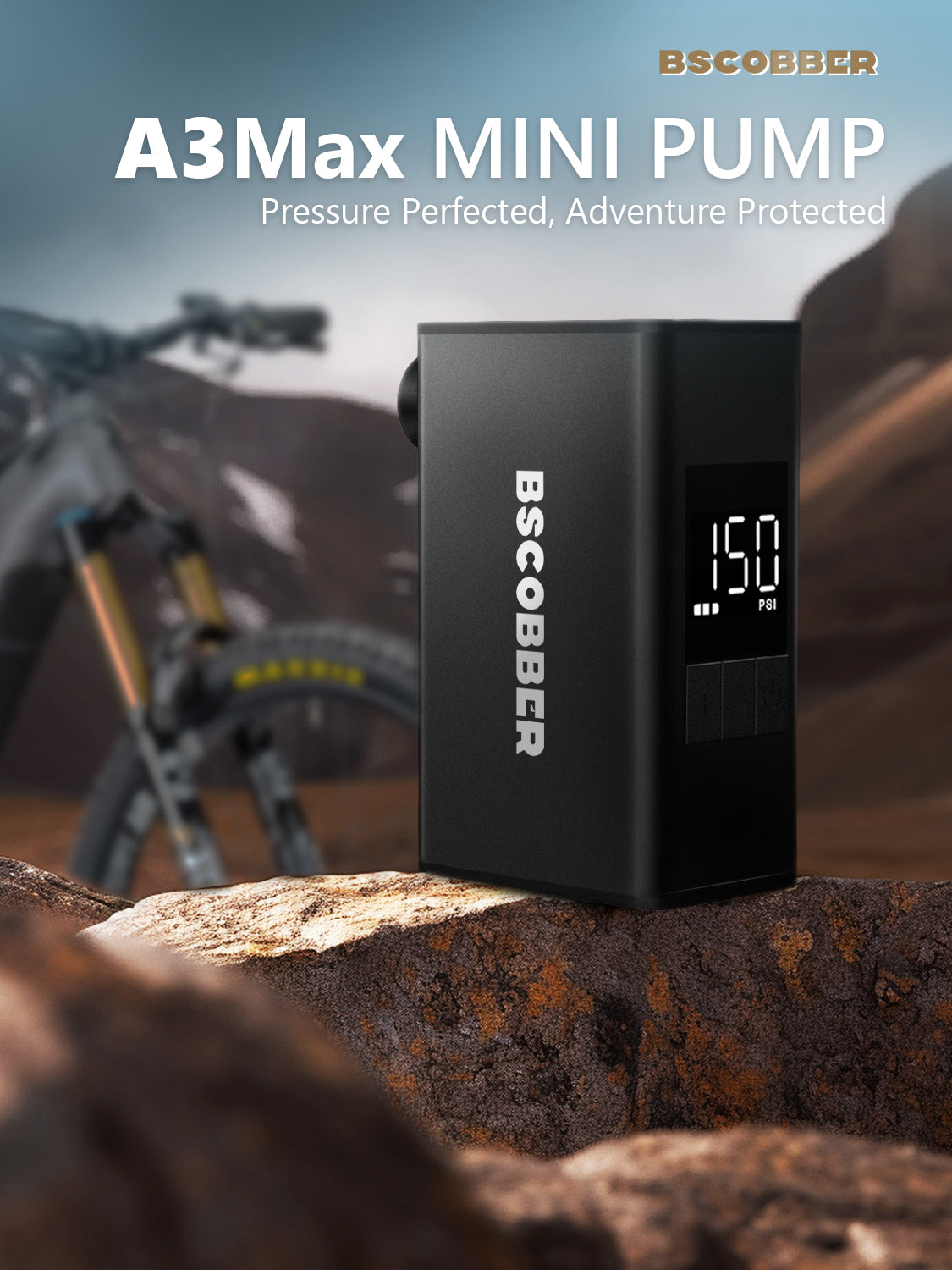 A3Max tire inflator electric BSCOBBER  pump for cycle