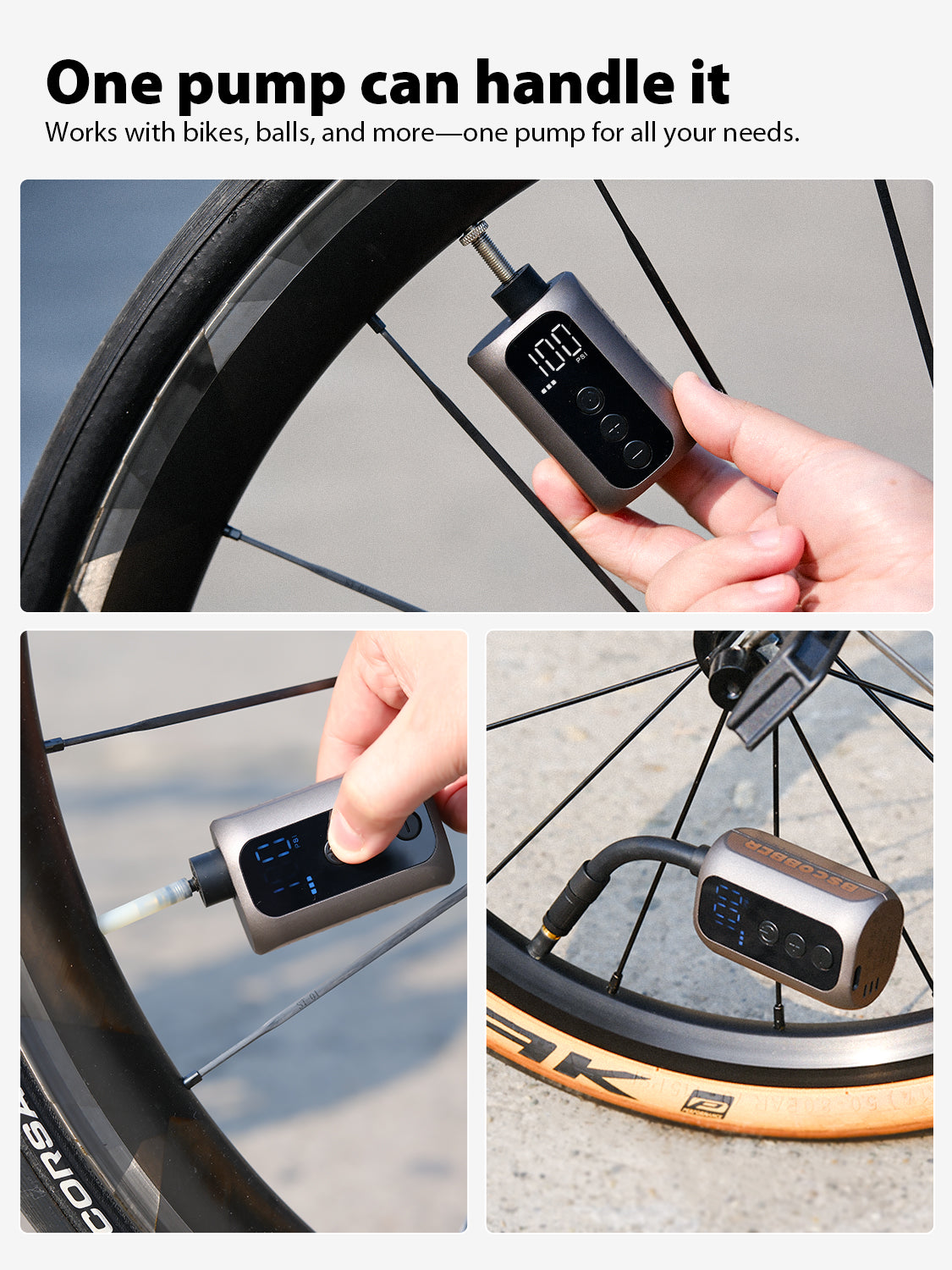 how to pump a bike tire bscobber a5mini