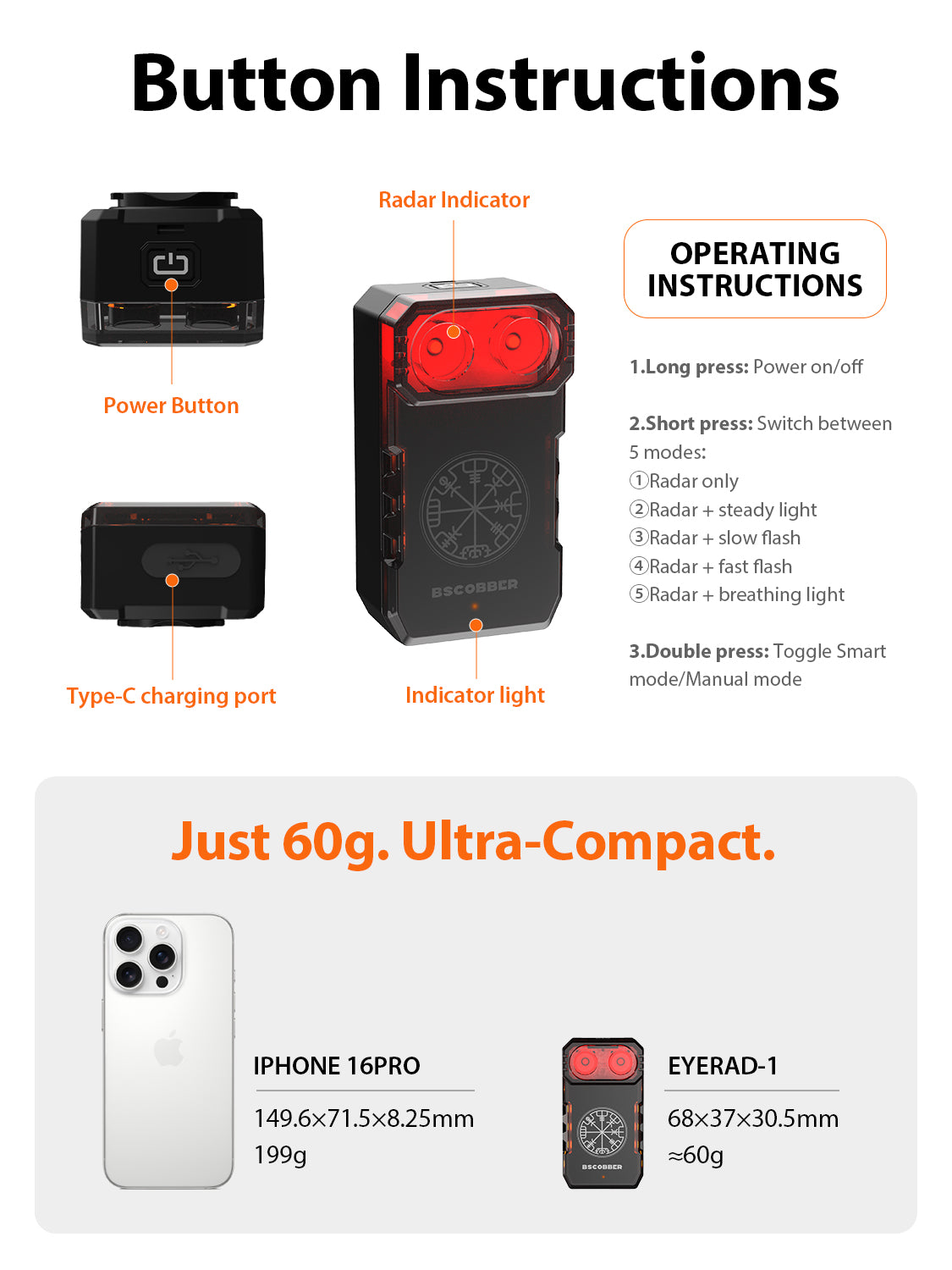 radar tail light cycling